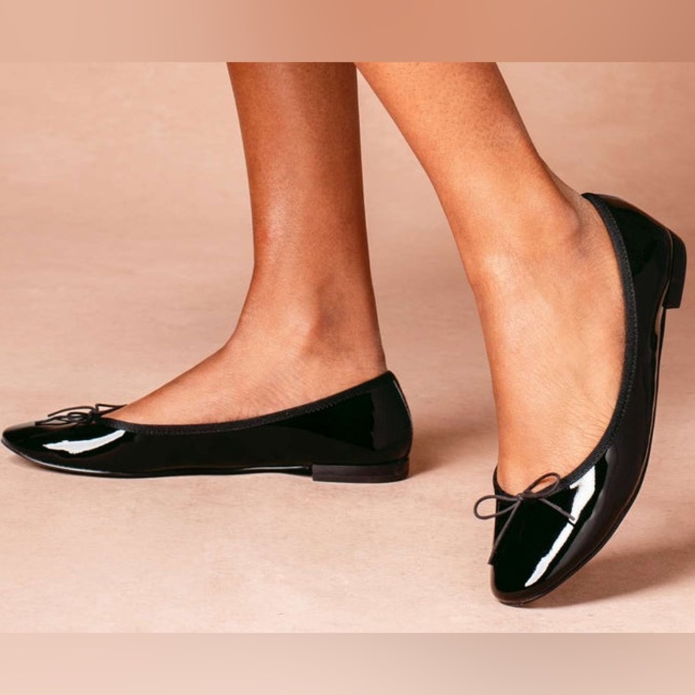 Coach Patent Leather Ballet Slippers: Genuine Coach, Black, Size: 8.5 B.